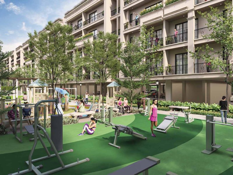 Jogging track & open-air gym